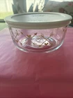 Gold Hearts & Arrows Clear Glass Bowl  Valentines Day Storage With Lid