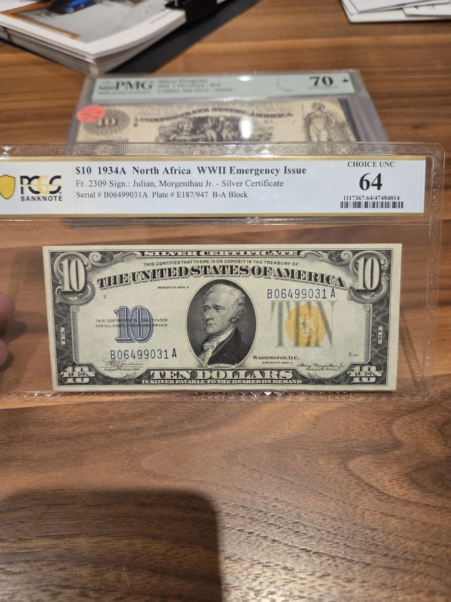 1934 10 美元纸币| eBay