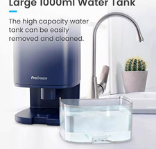 ProBreeze Mini Dehumidifier Blue 1L Tank 450ml/Day 4hr Timer LED Light