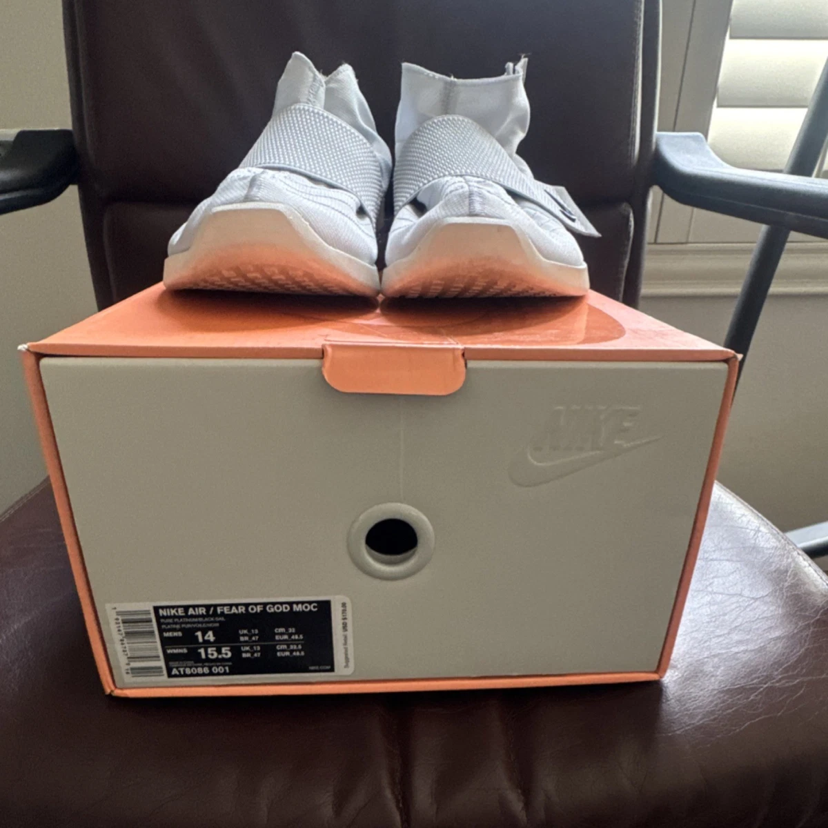 Nike Air Fear Of God Moc Pure Platinum | eBay