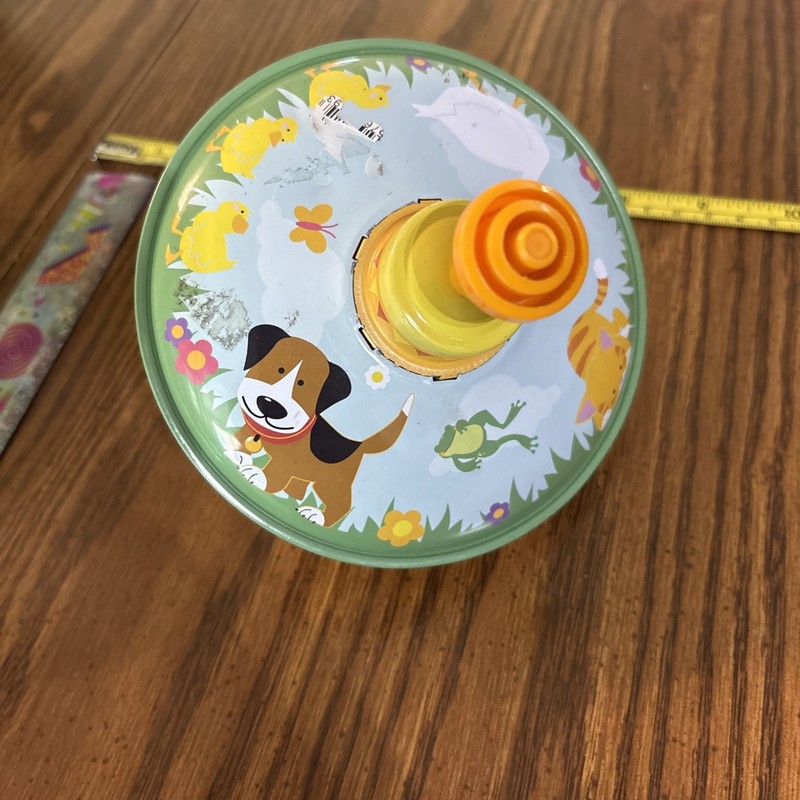 Top Toy spinner with animals from Target, color yellow