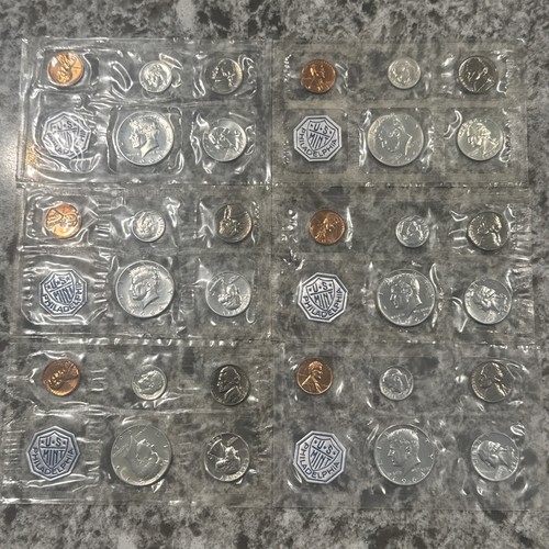 Lot of 6 1964 United States Silver Proof Sets No Envelopes 6 Total Sets - 第 1/6 張圖片