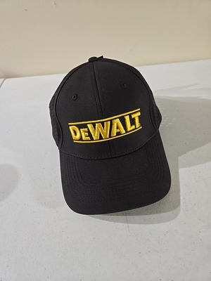 #ad Nice Adjustable One Size Fits All Black DeWalt Water Shed Ball Cap Brand New $18.97