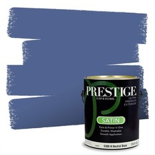 PRESTIGE Exterior Paint And Primer In One, Royalty, Satin, 1 Gallon