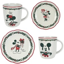 Disney Becher, Teller, Geschirr Weihnachtsgeschirr Micky Minnie