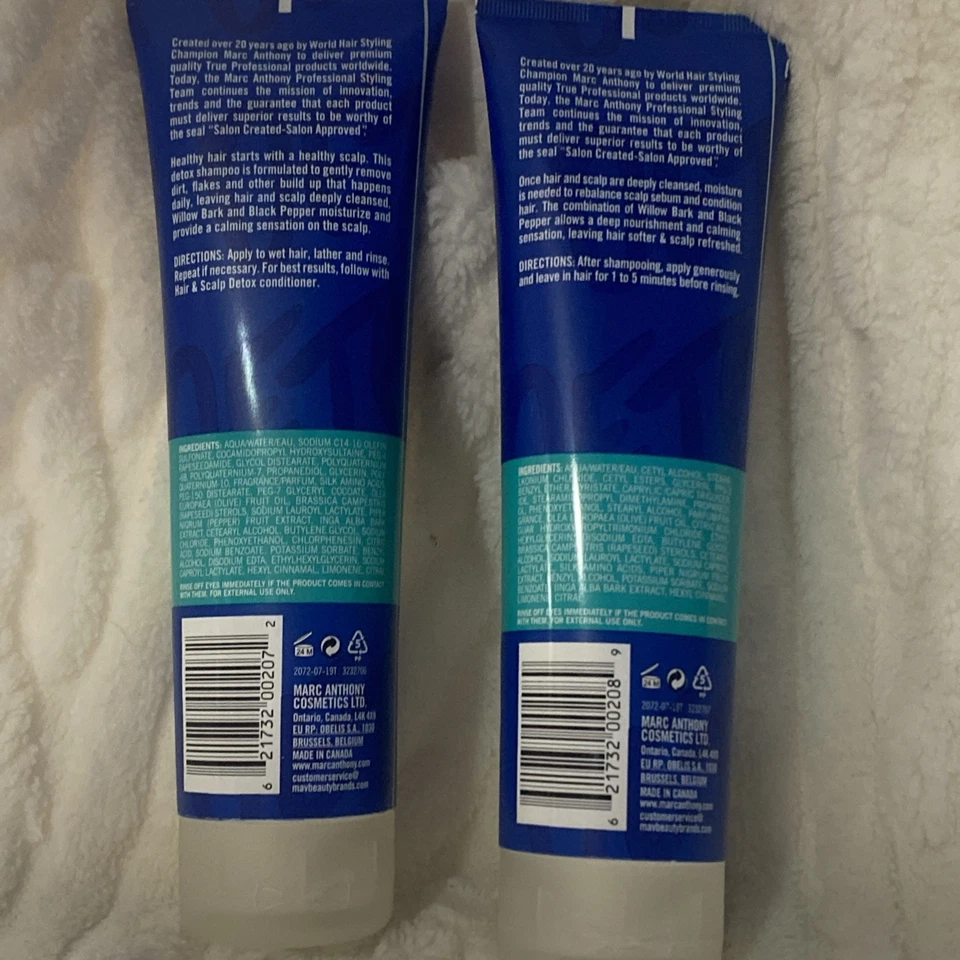 Marc Anthony шампунь и кондиционер для детоксикации волос и кожи головы 8,4 унц КАЖДЫЙ - Изображение 2 из 2
