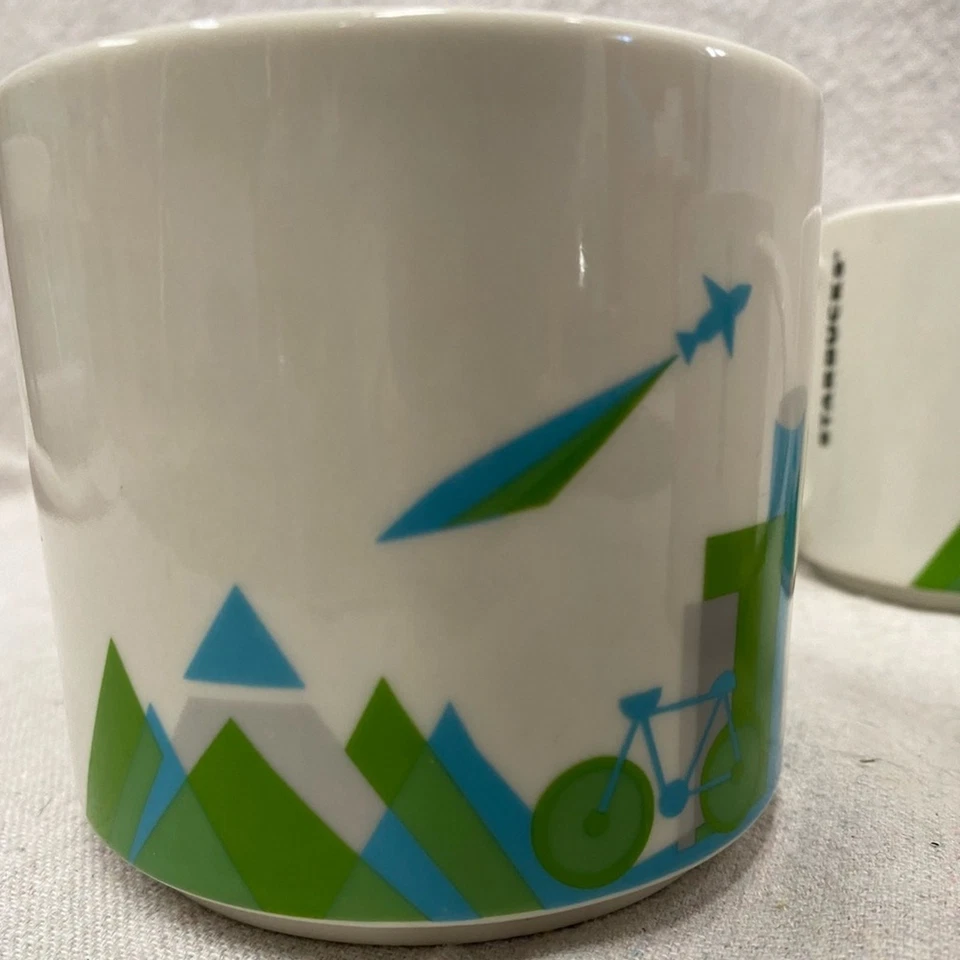 Starbucks 2013 You Are Here Collection Seattle conjunto de 4 canecas de café de cerâmica 14 oz - Imagem 3 de 4