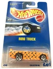 Hot Wheels Mini Truck Collector 231 Orange Blue Interior Chrome Vintage 1991