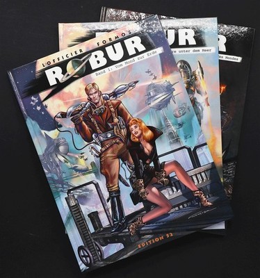 ROBUR No. 1-3 Complete HC Science Fiction Comic Album Edition 52
