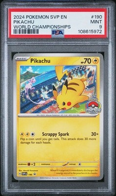 2024 POKEMON SVP EN-SV BLACK STAR PROMO WORLD CHAMPIONSHIPS #190
