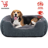 Hundebett Waschbar Flauschig Rutschfest Anti-Angst 63X53X20Cm FüR Hunde Katzen