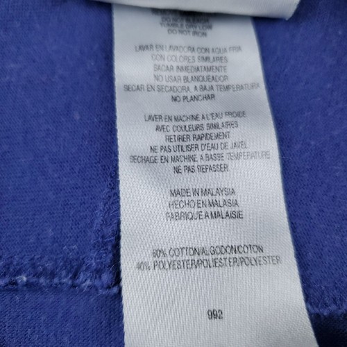 Maglione girocollo vintage ADIDAS originale logo uomo taglia 2XL blu 3 righe - Foto 7 di 24