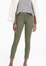 NWT Banana Republic Skinny Fit Mid Rise Green Women  s Pants Size: 28/6