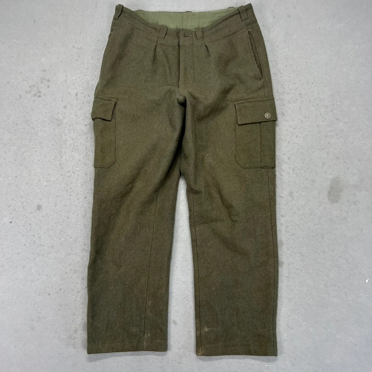 Wool Blend Regular 36 Size Vintage Pants for Men for sale | eBay