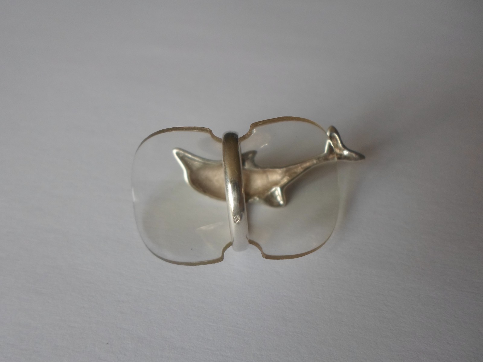 solid silver ring, bottlenose dolphin, size 52 - image 6