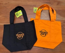 Trader Joe’s mini tote set of 2 Black and Orange