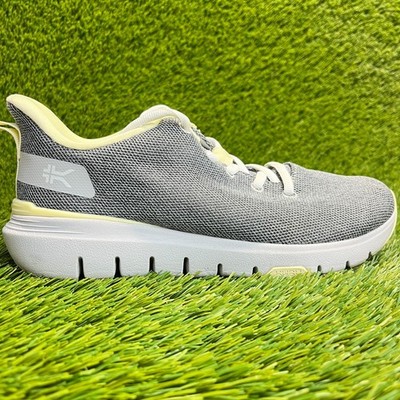 Kuru Flex Via Womens Size 8 Gray White Athletic Running Walking Shoes Sneakers