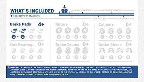 Front Brake Pads For Ford Taurus 1993-2002, Ford Windstar 1995-1998, Lincoln Foto 3 de 4