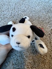 Ty Beanie Baby DOTTY The Dalmatian 1996 Plush Dog Firefighter Cute Animal NWT