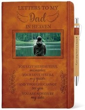 Memorial Gift, Letters to My in Heaven Journal 200 Pages Notebook A5 Lined Dad