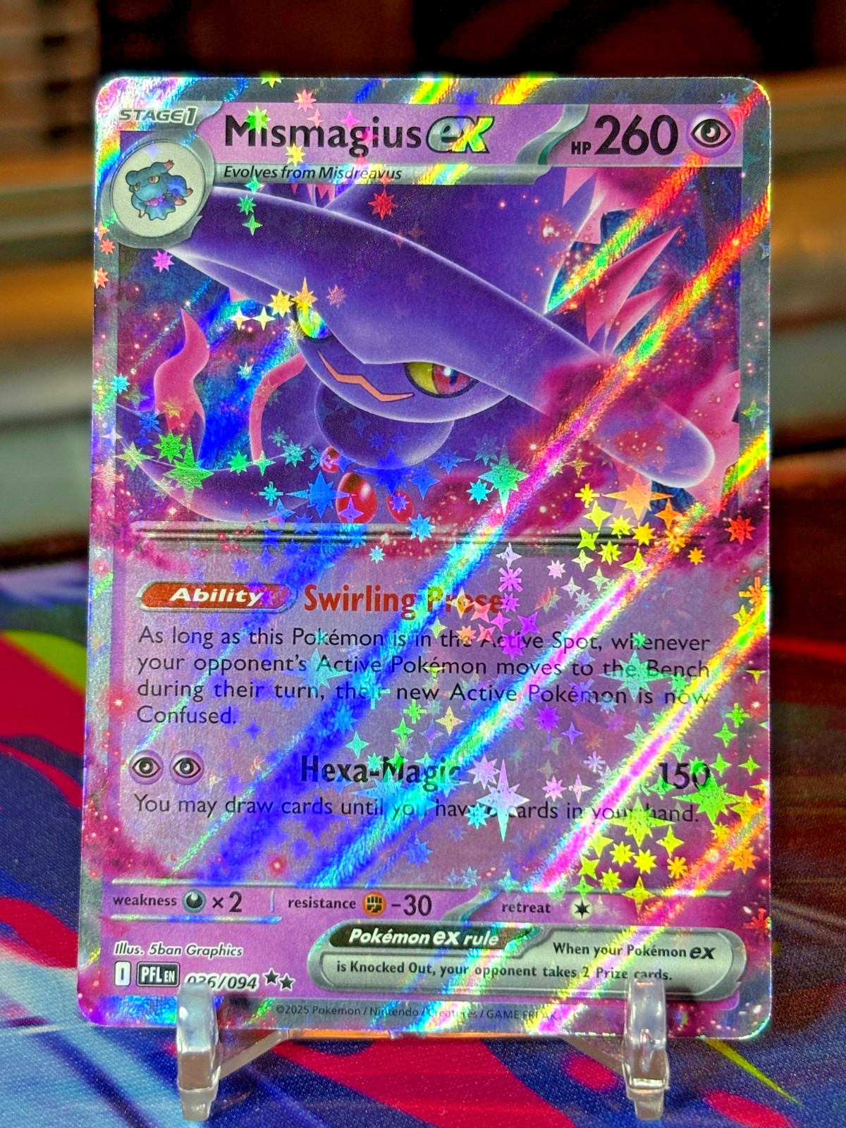 Pokemon TCG Phantasmal Flames MISMAGIUS ex 036/094