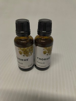 New Thorne Dietary Supplement Vitamin D 1 Oz Two Drops/ 600 Lot 2 FREE SHIPPING