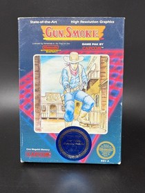 Gun.Smoke (Nintendo NES) *COMPLETE IN BOX - TESTED*