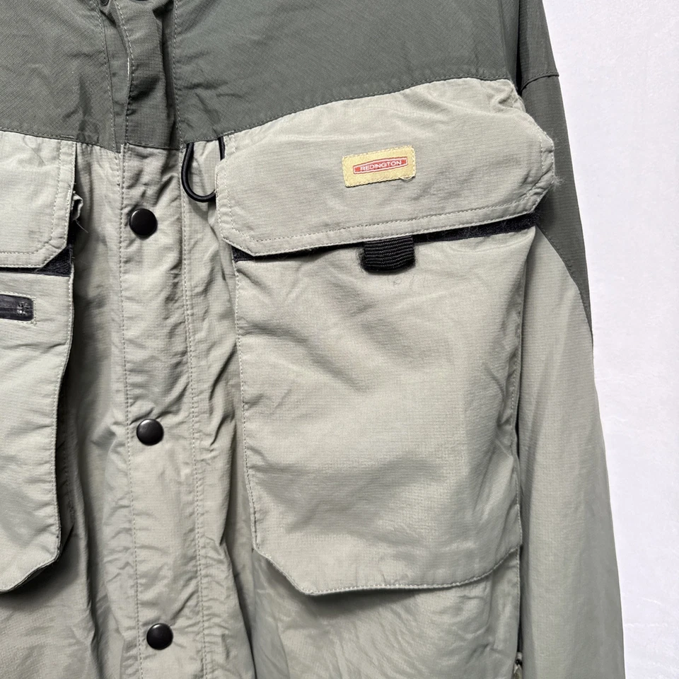 Chaqueta Redington Red Storm Para Hombre L Verde Abrigo de Lluvia Impermeable Pesca Senderismo Usada en Excelente Condición Foto 4 de 4