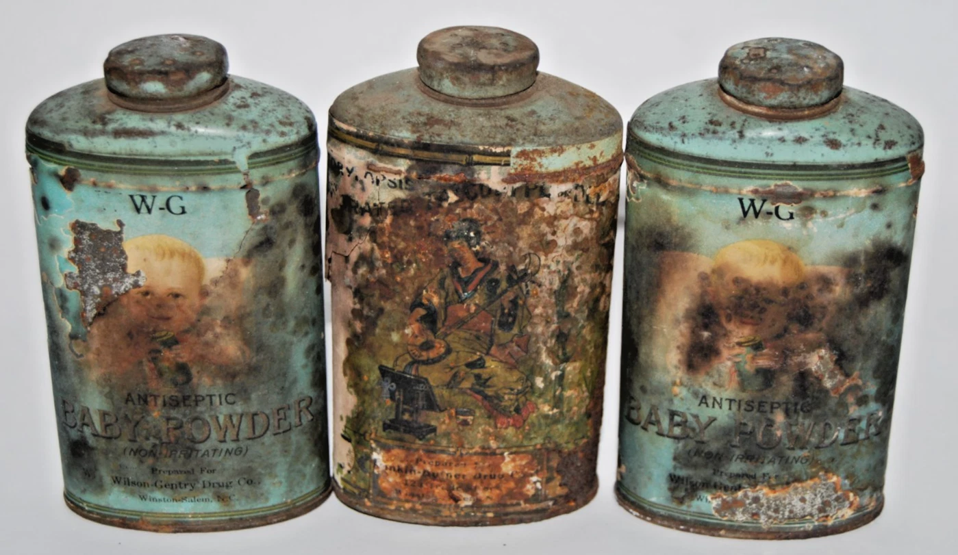 Lot 3 Vintage Antique Talcum Powder Tins Wilson Gentry NC Baby Corylopsis FULL
Opens in a new window