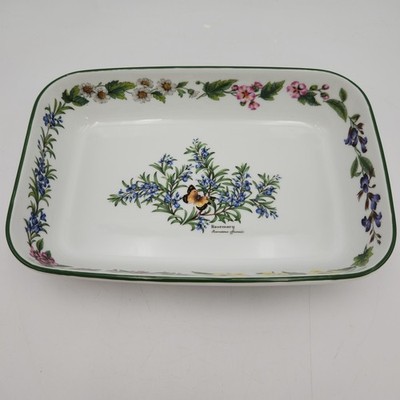 Royal Worcester Herbs 10.25 Inch Rectangular Baking Serving Dish Vintage #2