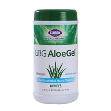 Clorox Healthcare Hand Sanitizing Wipes with Aloe 40 Count Resealable Canister