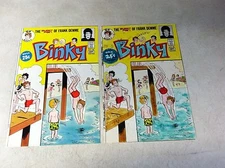 BINKY #80 ART original COLOR GUIDE and and COVER PROOF 1971 BEACH DIVING