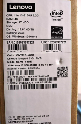 Lenovo IdeaPad 330 – 15.6