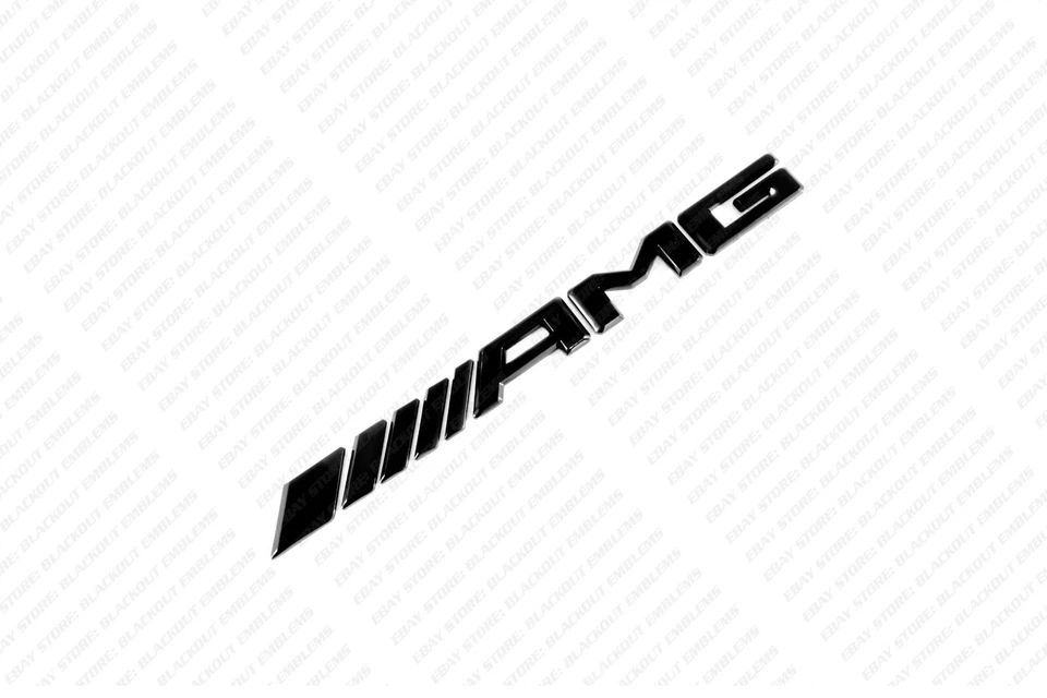 Глянцевые черные эмблемы значки для Mercedes-Benz E320 AMG W210 W211 W212 W213 W214 - Изображение 3 из 4