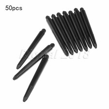 Black Nylon Dart Shafts Darts Stems 48mm 2BA Screw Thread 50 Pcs Hunting Tool