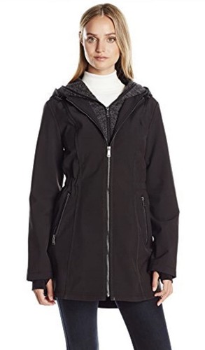 Nautica Black Anorak Rain Jacket with 