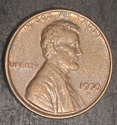 1970 D Lincoln memorial Penny Coin Error  Floating Roof 1C U.S. Coins