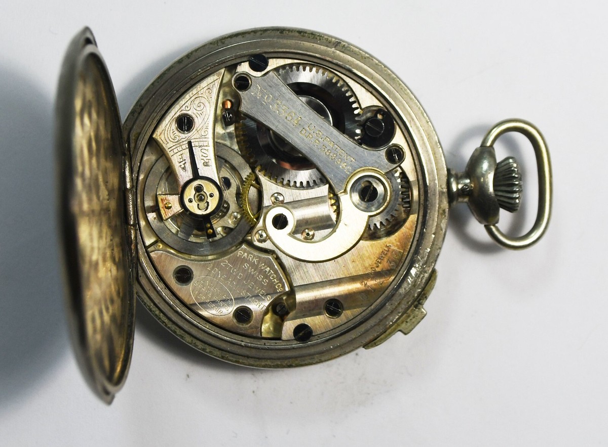 【中古】 Pocketrock ドゥノッツ Vintage Jockey Club Stop Watch Park Watch Co 2J Swiss 49mm