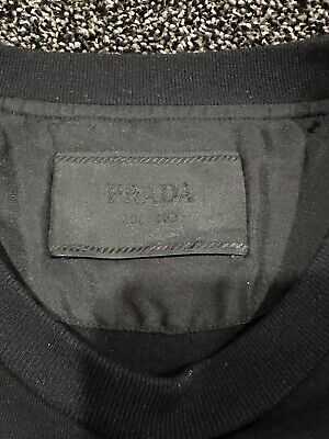 Prada Jersey & Re-Nylon Logo Black T-Shirt | eBay Prada Jersey & Re-Nylon Logo Black T-Shirt | eBay