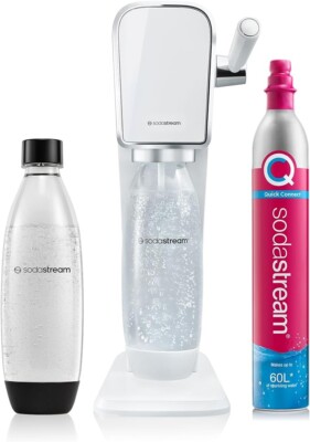SodaStream Art Sparkling Fizzy Water Soda Maker Machine  1 Litre Reusable Bottle
