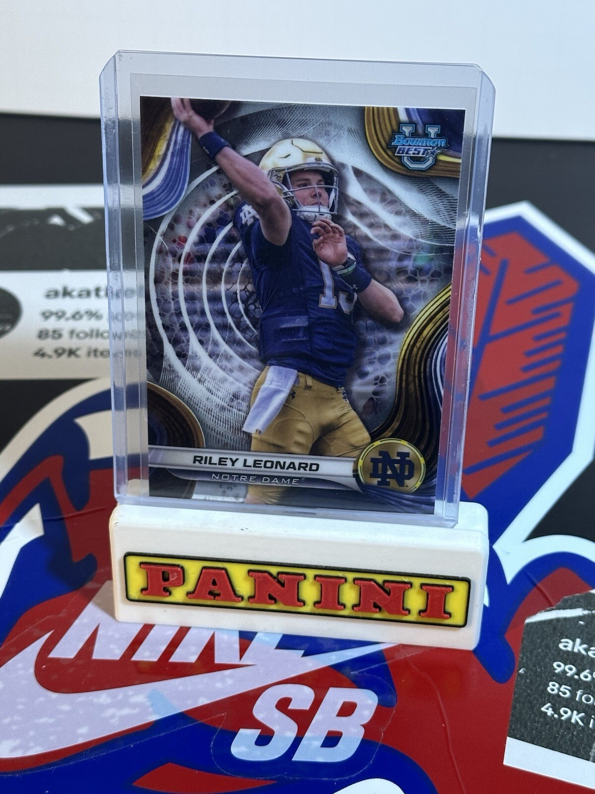 2024 Topps Bowman U Best Riley Leonard #29 Notre Dame