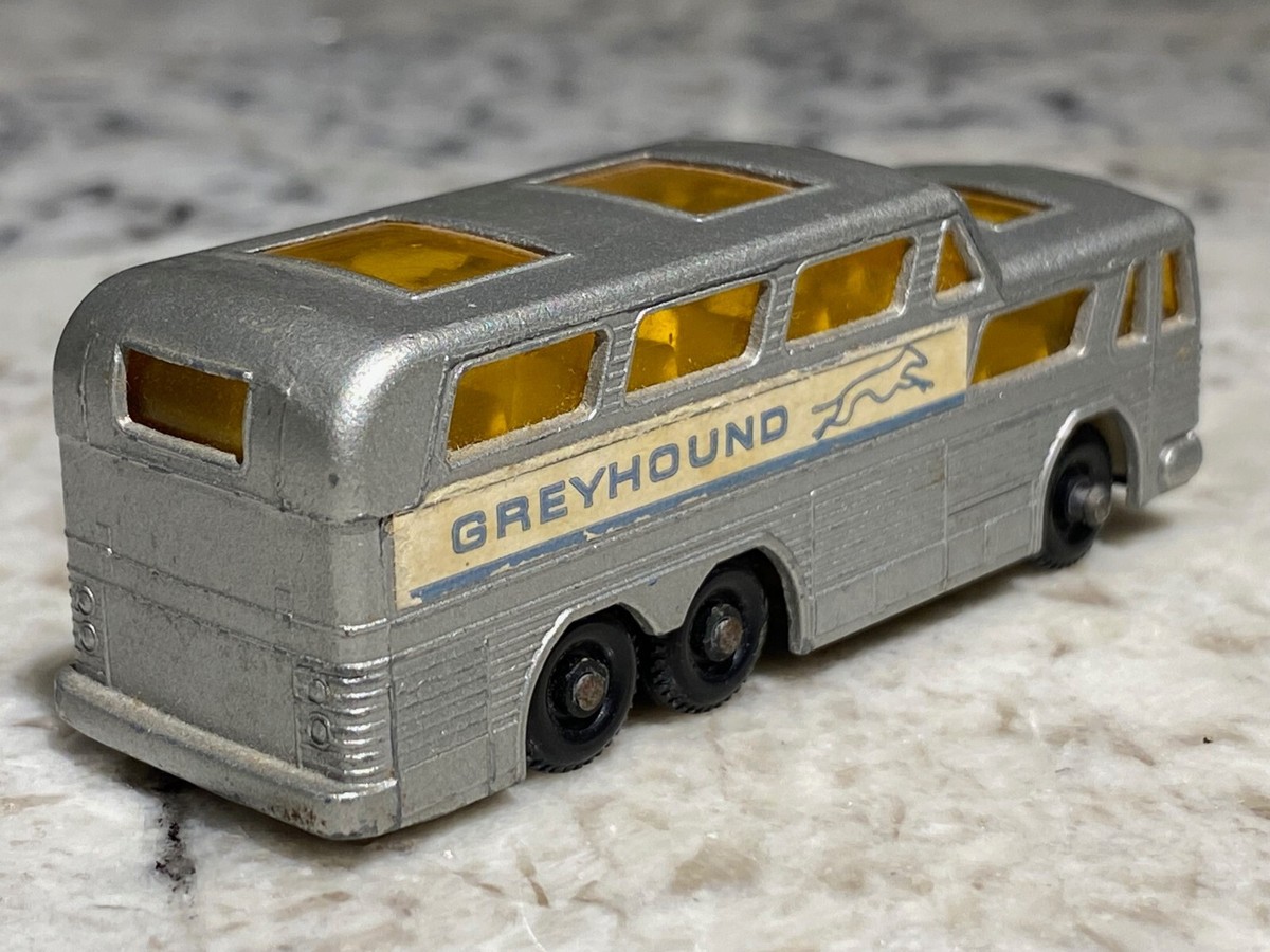 MATCHBOX VINTAGE LESNEY NO. 66 GREYHOUND COACH BUS 1968 MADE