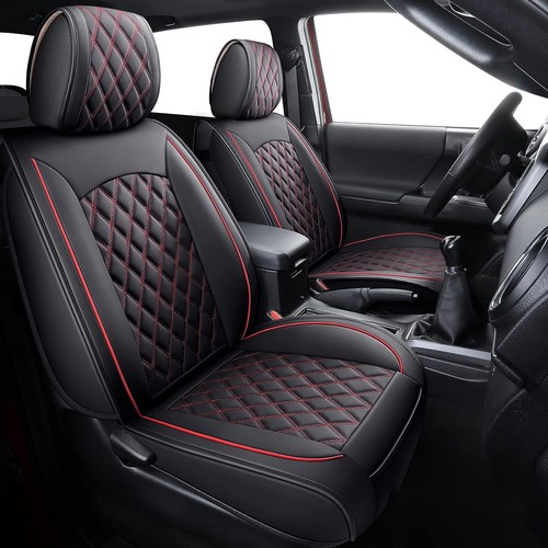 FOR FORD F-150 F150 2004-2024 MOTOPTES CAR SEAT COVERS DURABLE LEATHER FULL SET - Picture 27 of 28
