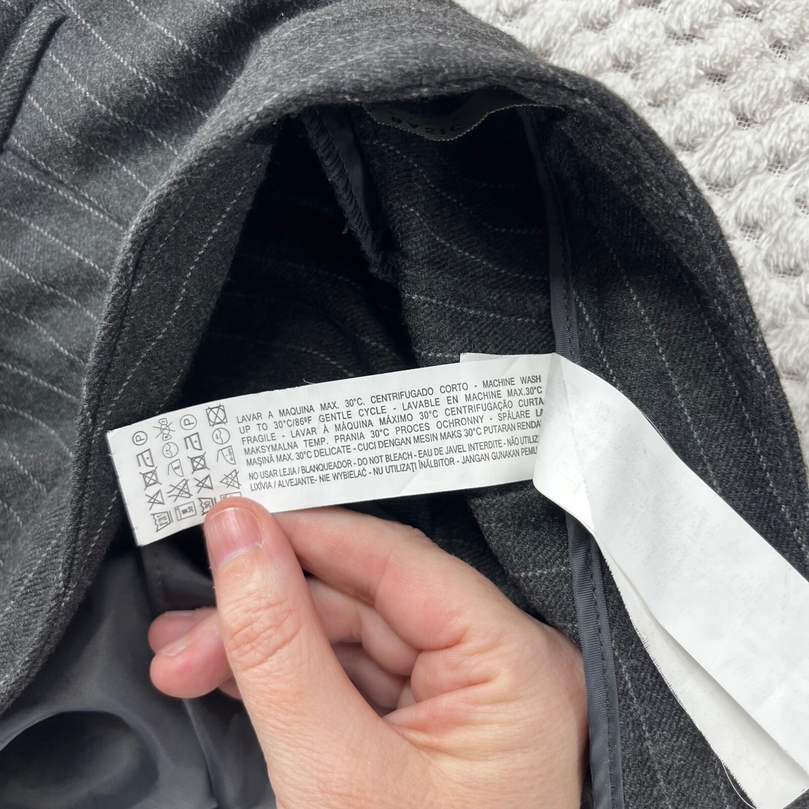 Zara Basic Collection Pinstripe Career Dress Pant… - image 9