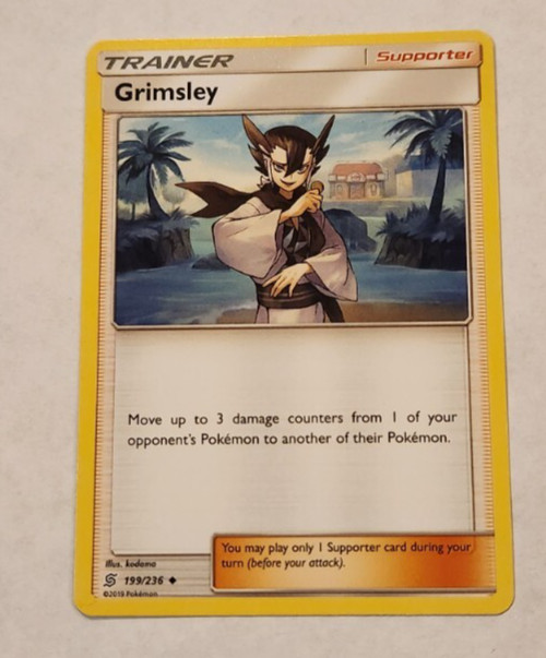 Grimsley Unified Minds Series Pokemon Trainer Card 199/236 NM/M