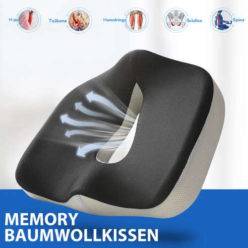 Sitzkissen Orthopädisch Memory-Schaum Sitzkissen Ergonomisches Steißbeinkissen. - Bild 6 von 20