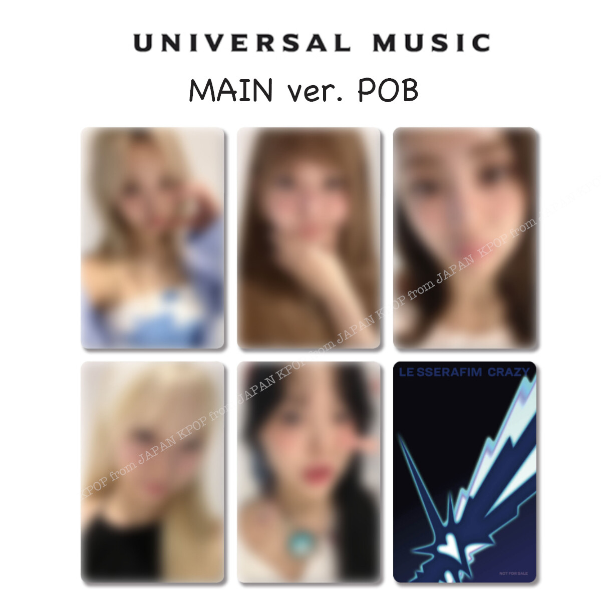 LE SSERAFIM CRAZY JAPAN STORE POB LUCKY DRAW PHOTOCARD LE SSERAFIM CRAZY JAPAN STORE POB LUCKY DRAW PHOTOCARD