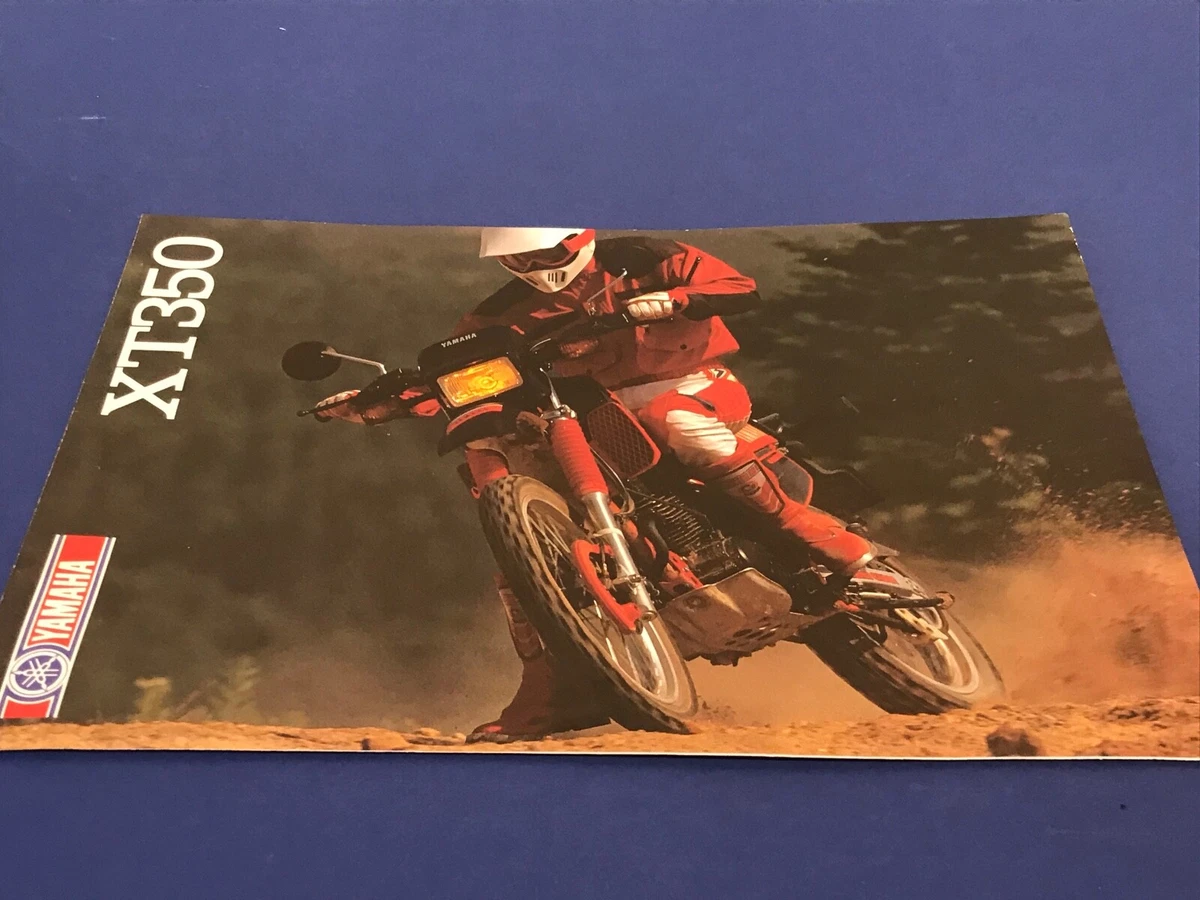 Yamaha XT350 Enduro trail Bike Sales Leaflet classic bike eBay