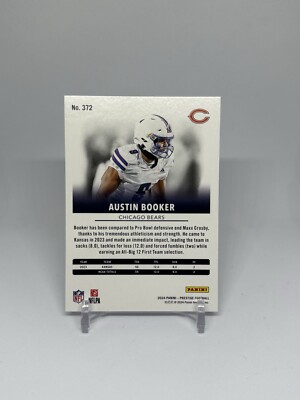 2024 Prestige Football Austin Booker Base Rookie Card #372