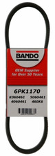 BANDO SERPENTINE DRIVE BELT 6PK1170 ( FOR 2013 - 2017 ACURA  TLX V6 3.5L)